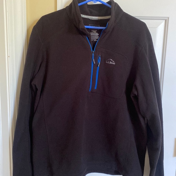 L.L. Bean Fleece Pullover Quarter Zip - Picture 2 of 5
